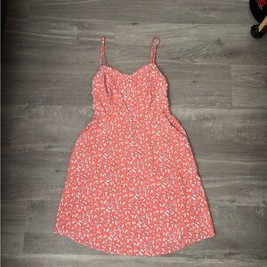 Floral Coral Dress